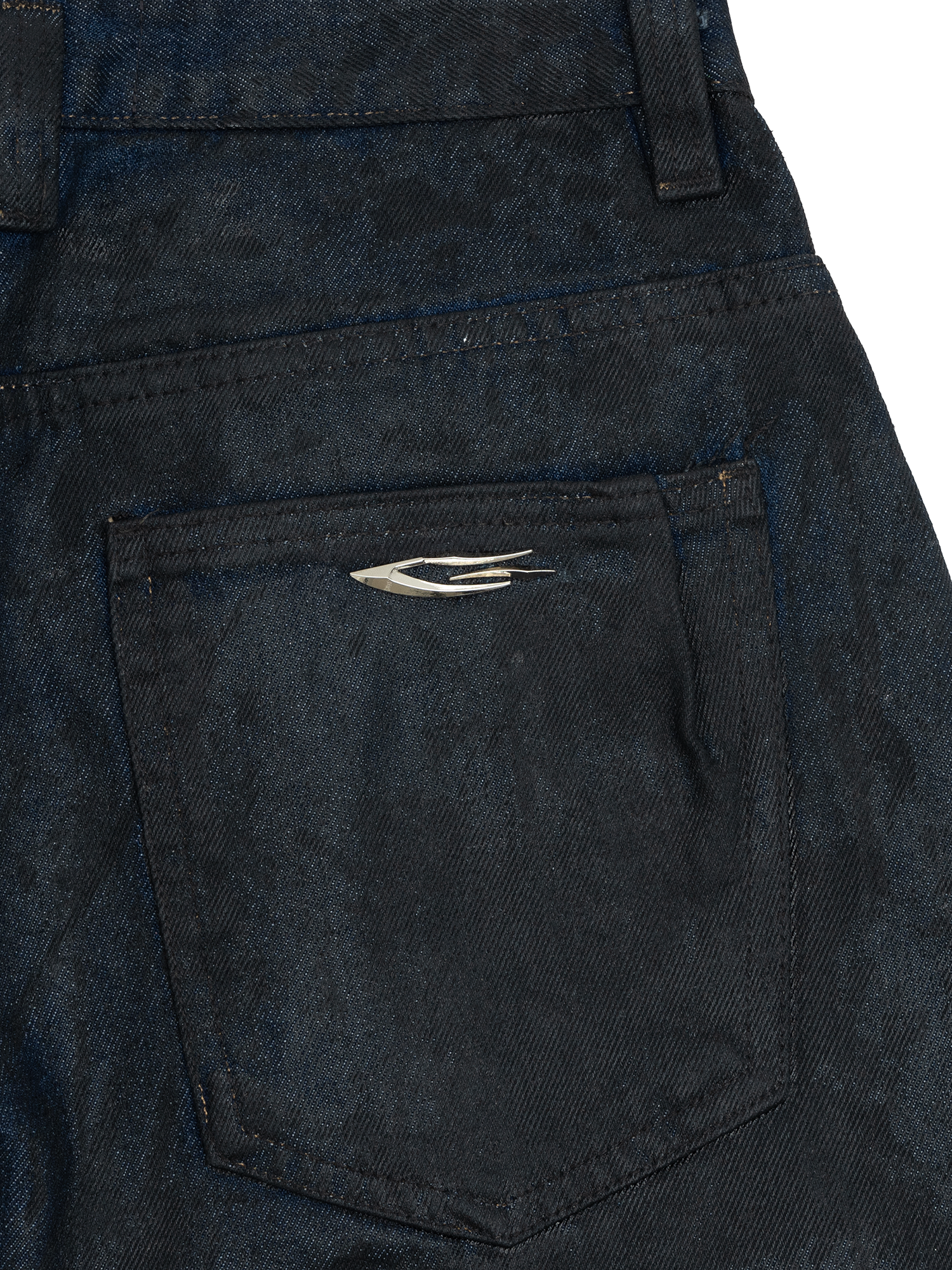 COATED BAGGY JEANS / BASALT