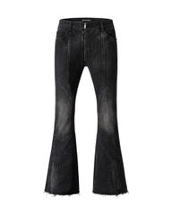 GRIME FLARED JEANS / GUNMETAL