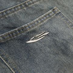 DOUBLE-WAISTED BAGGY JEANS / BLUEROCK