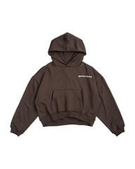 LOGO BOXY HOODIE / MOCHA
