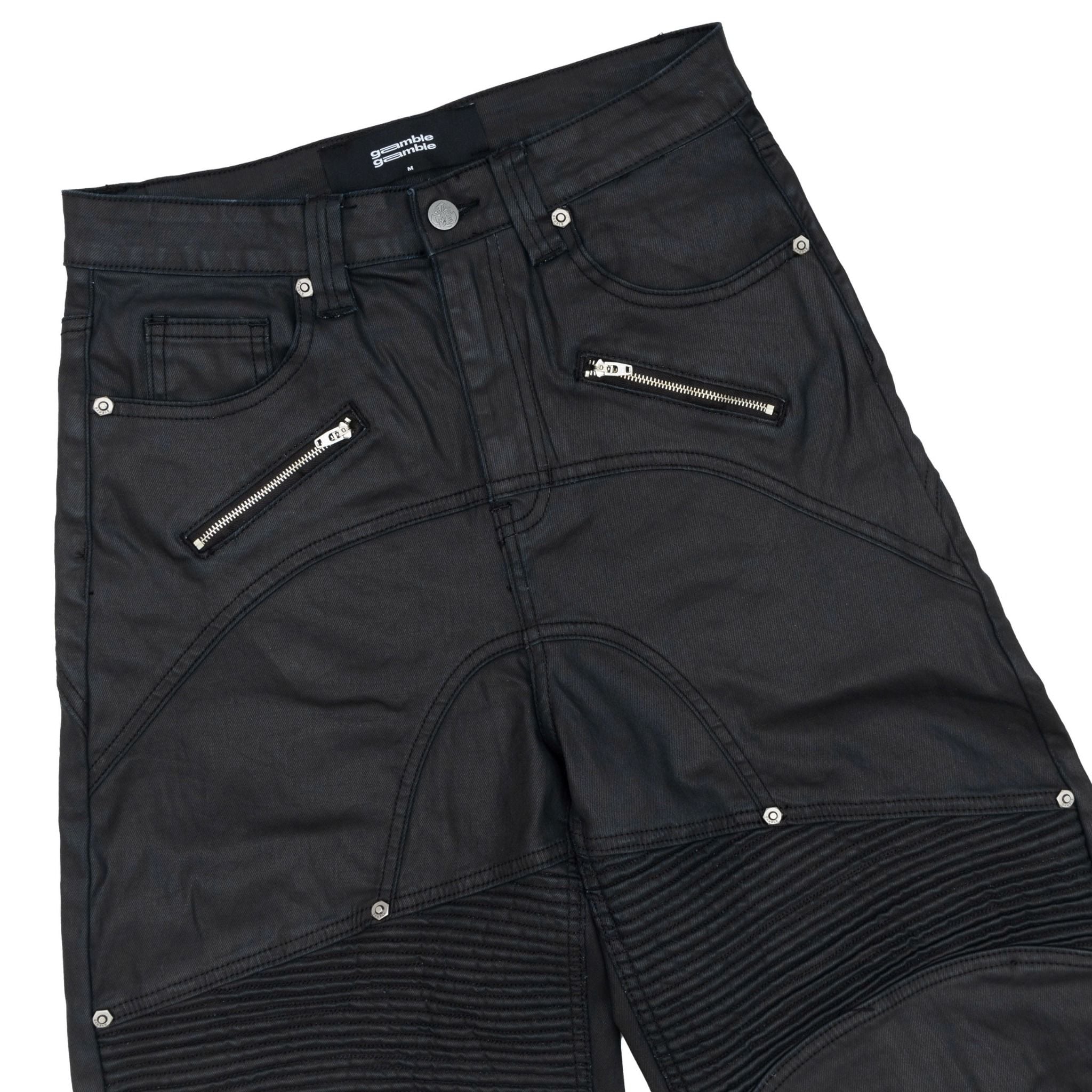 BIKER BAGGY PANTS / BLACK