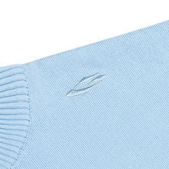 HALF-ZIP KNIT TEE / ICY