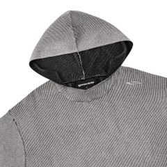 HOODED KNIT TEE / FOG