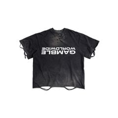 UPSIDE DOWN TEE / CHARCOAL