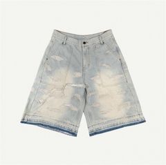 DISTRESSED SHORTS / BLUE
