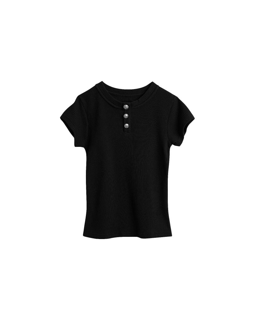 AMOUR BABY TEE / BLACK