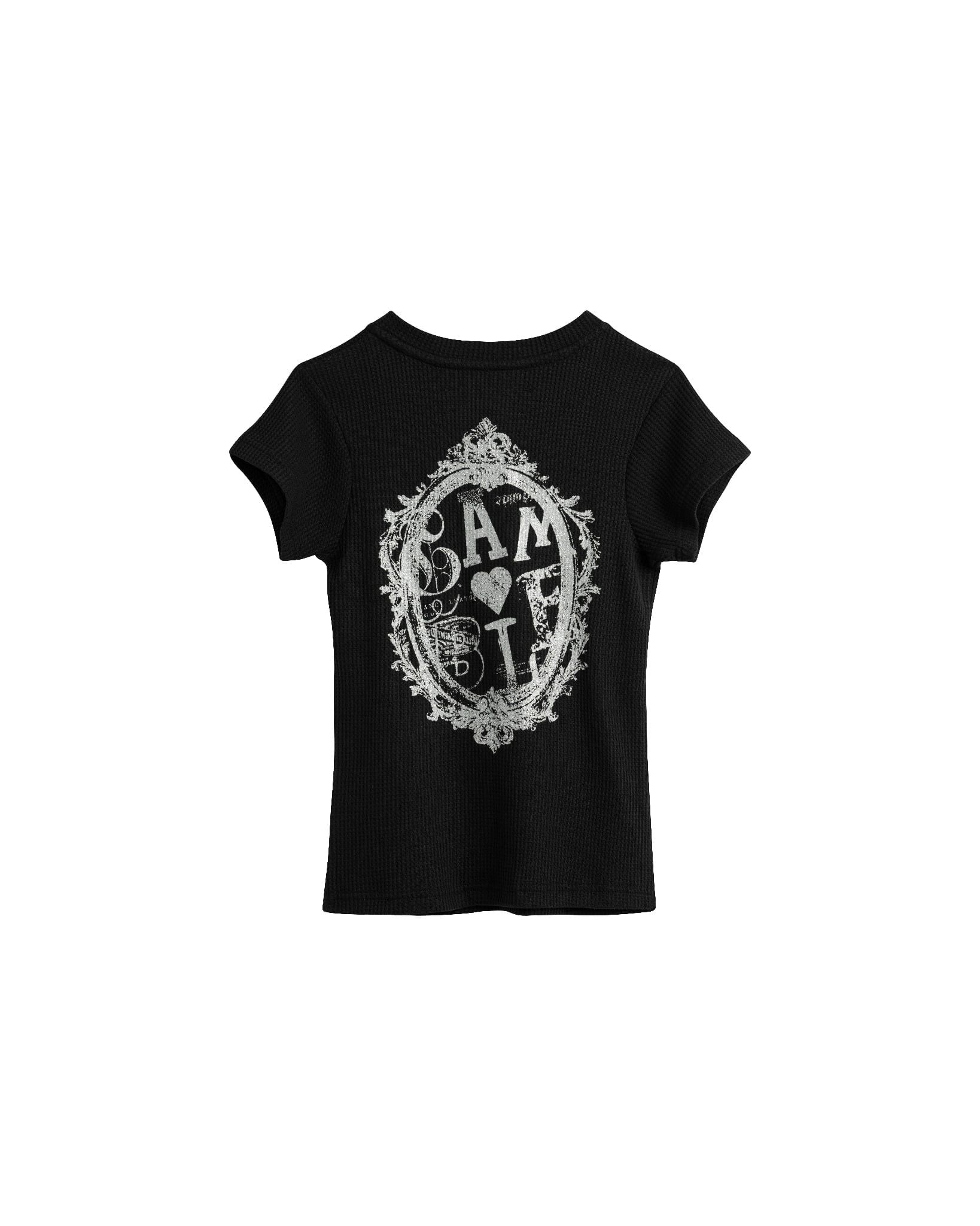 AMOUR BABY TEE / BLACK