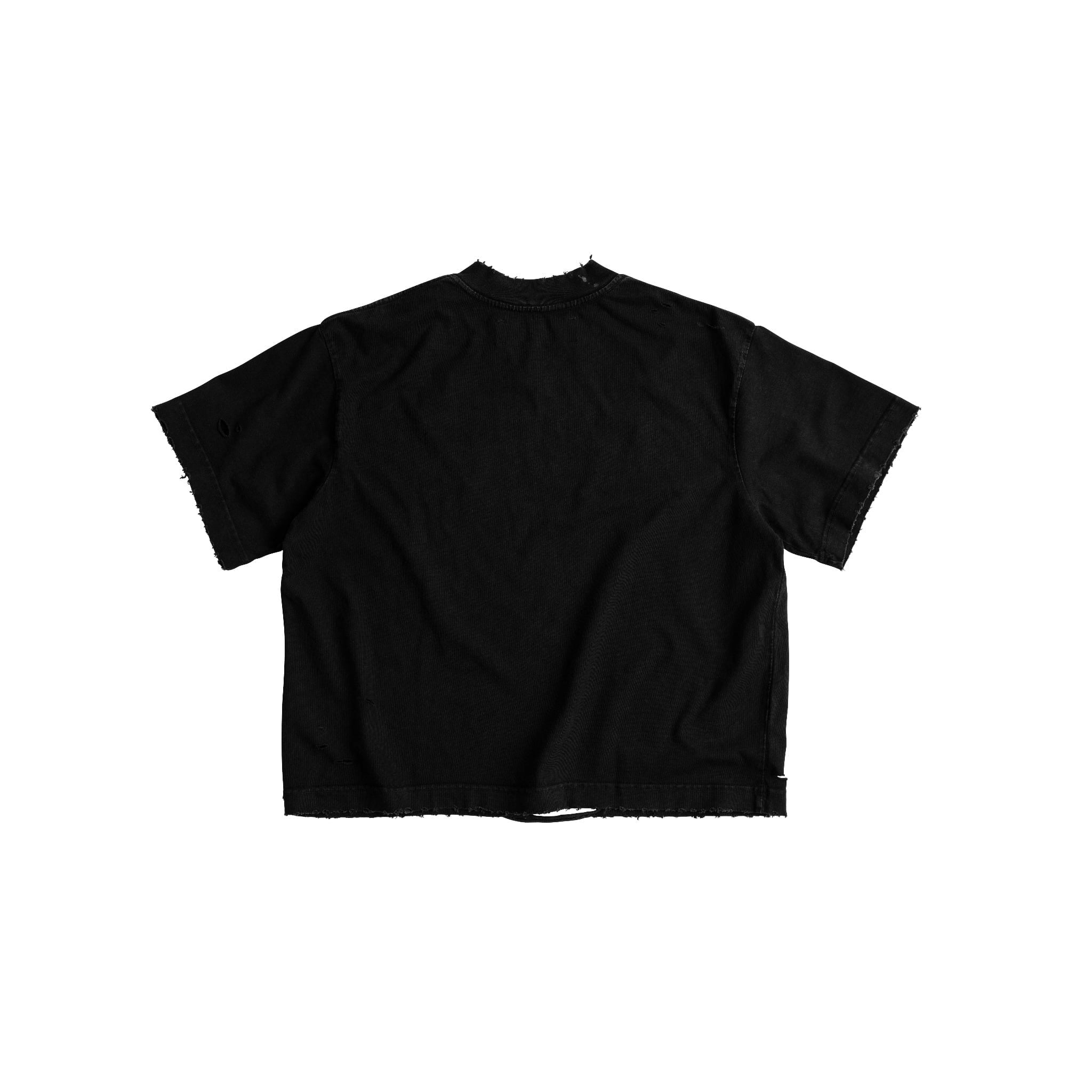BROKEN V TEE / BLACK