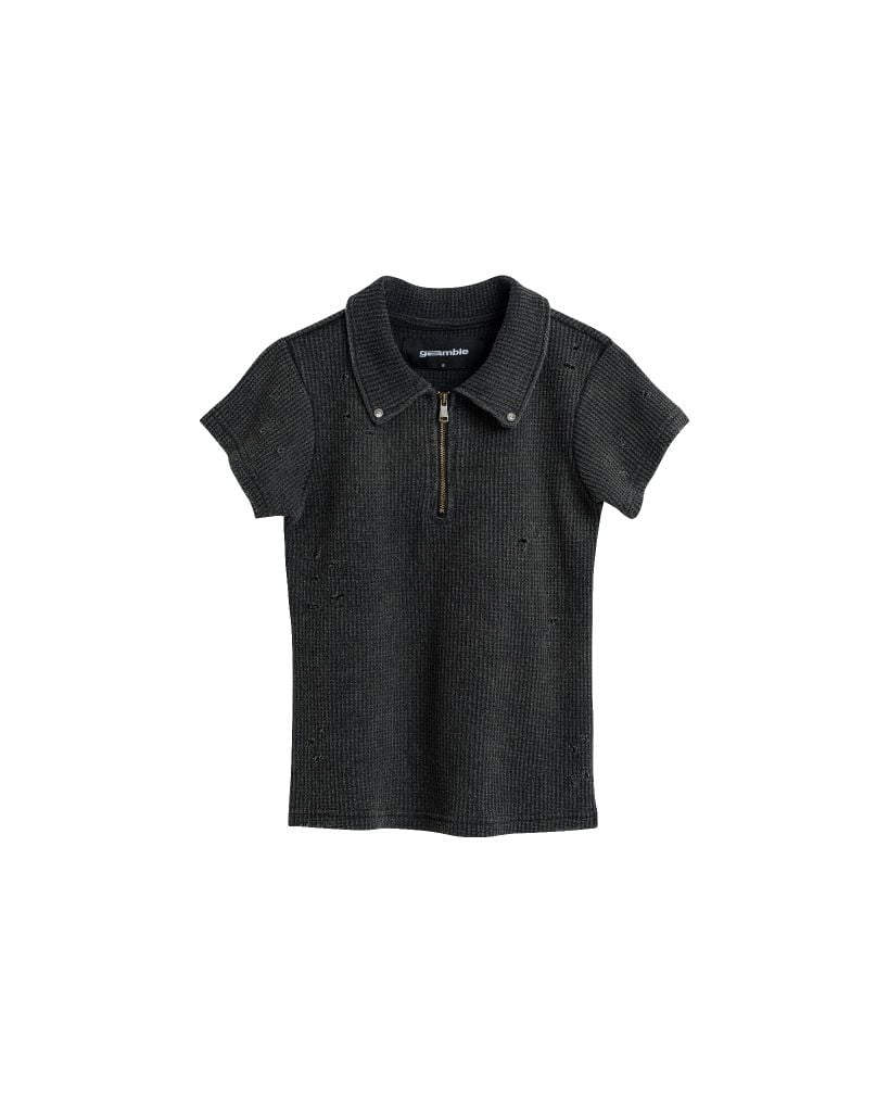 AMOUR BABY POLO / CHARCOAL