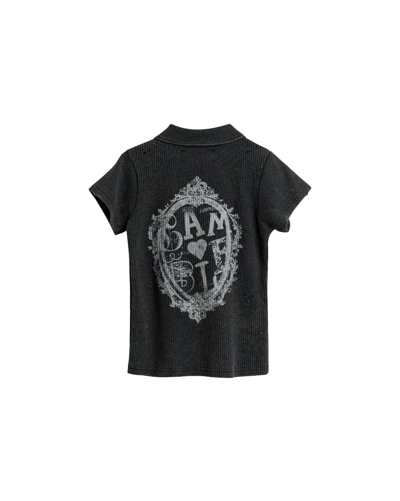 AMOUR BABY POLO / CHARCOAL