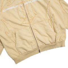 TRIBAL FULLZIP HOODIE / BUTTER