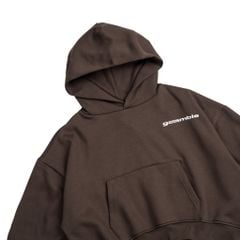 LOGO BOXY HOODIE / MOCHA