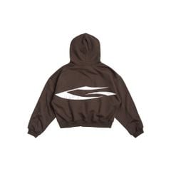 LOGO BOXY HOODIE / MOCHA