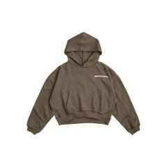 LOGO BOXY HOODIE / COFFEE