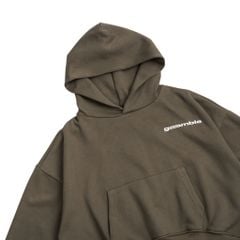 LOGO BOXY HOODIE / COFFEE