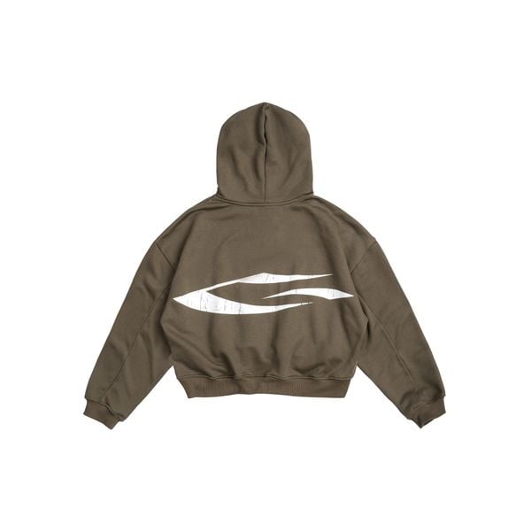  LOGO BOXY HOODIE / COFFEE 