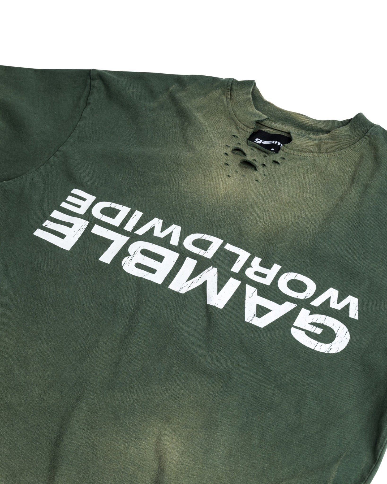 UPSIDE DOWN TEE / MATCHA