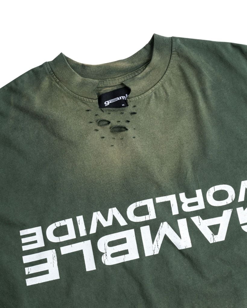 UPSIDE DOWN TEE / MATCHA