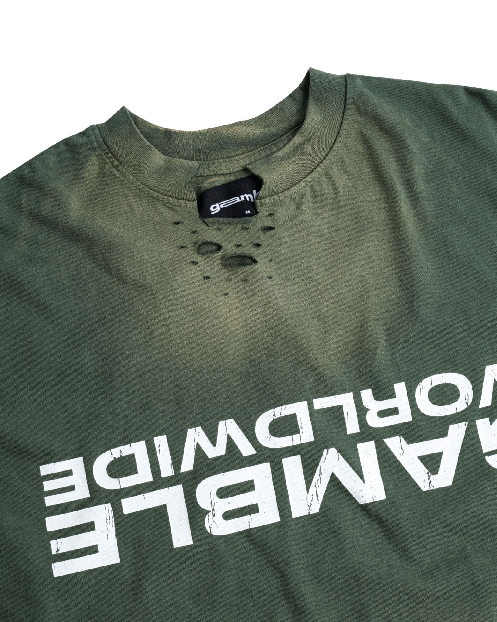UPSIDE DOWN TEE / MATCHA