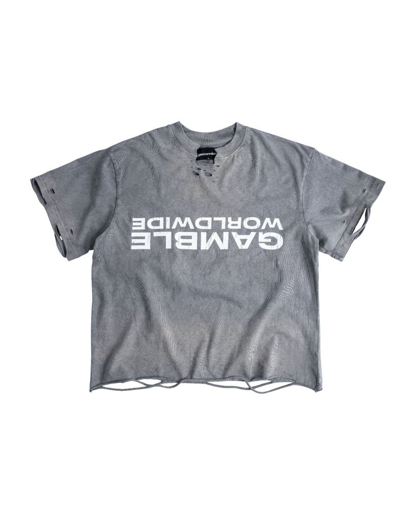 UPSIDE DOWN TEE / ASH