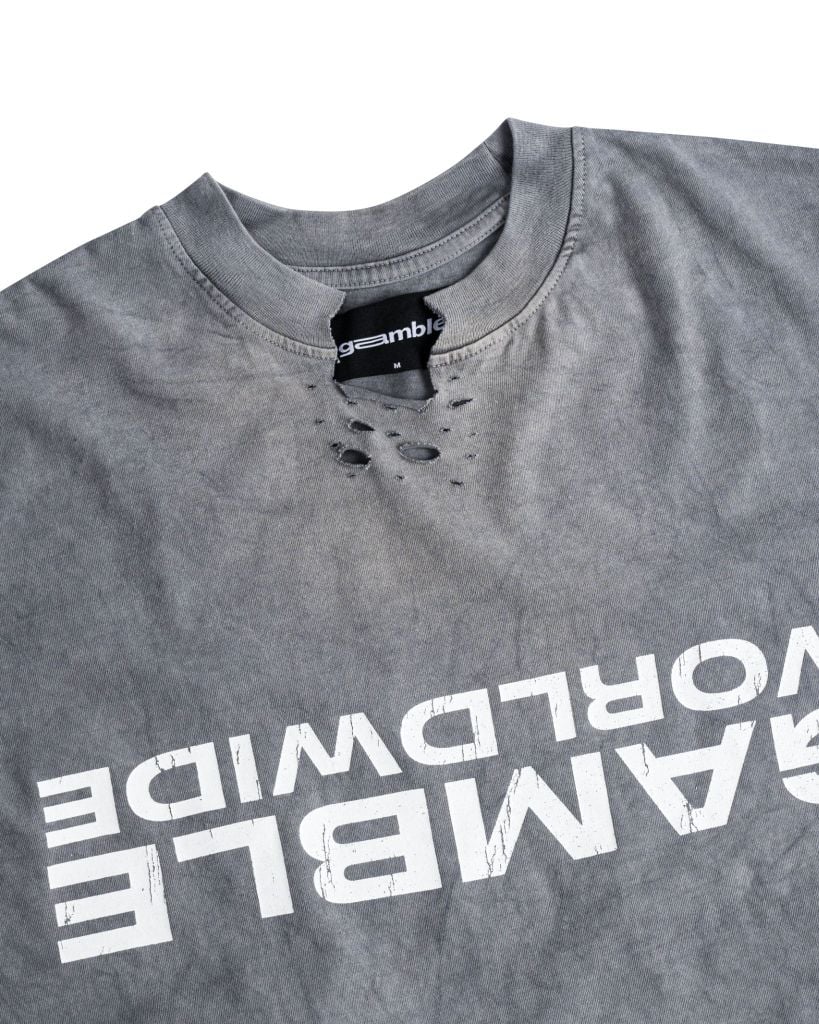 UPSIDE DOWN TEE / ASH