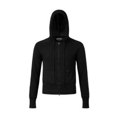 KNIT FULLZIP HOODIE / BLACK