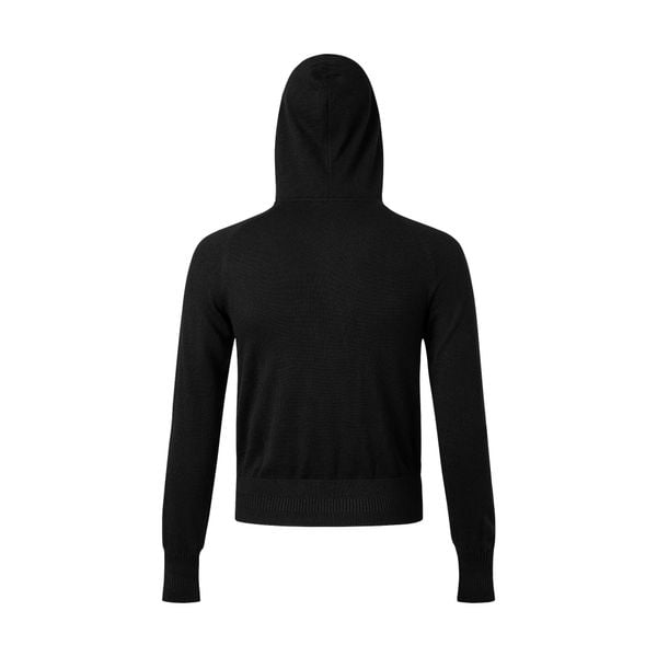  KNIT FULLZIP HOODIE / BLACK 