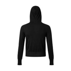KNIT FULLZIP HOODIE / BLACK