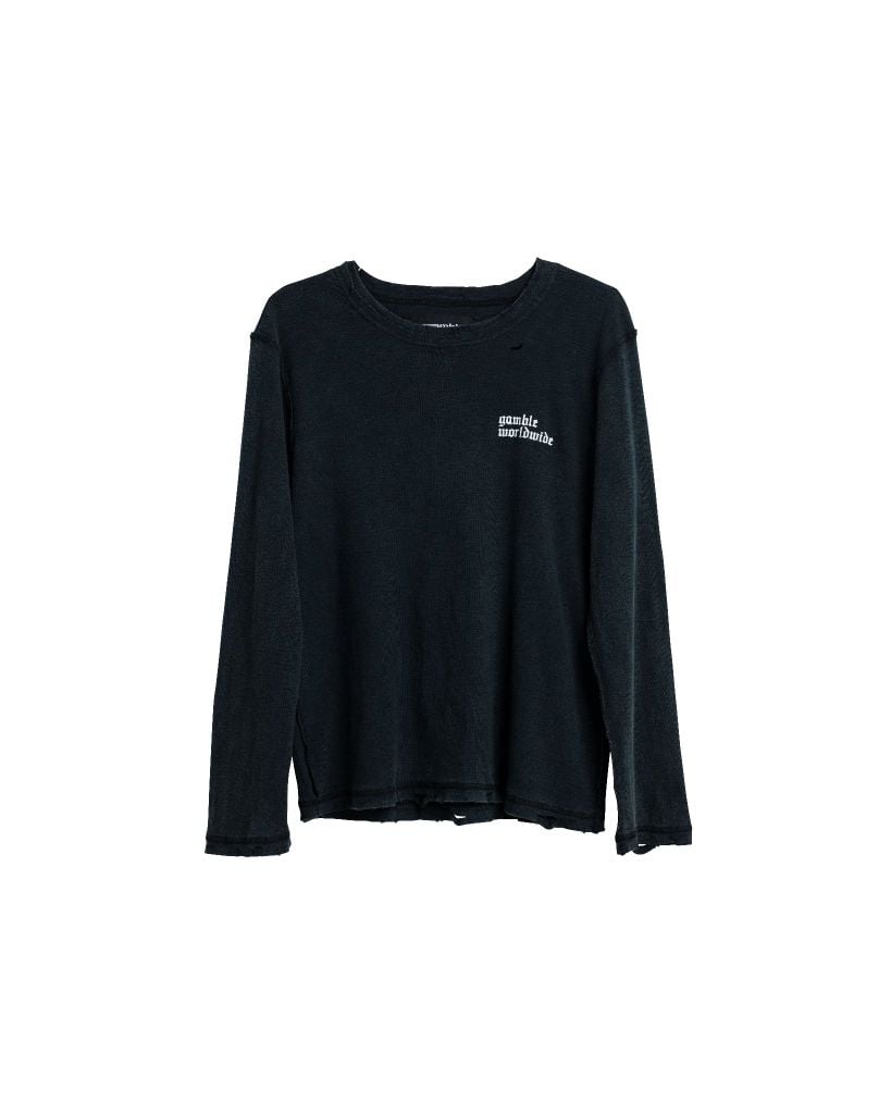 LONG SLEEVE TEE / CHARCOAL