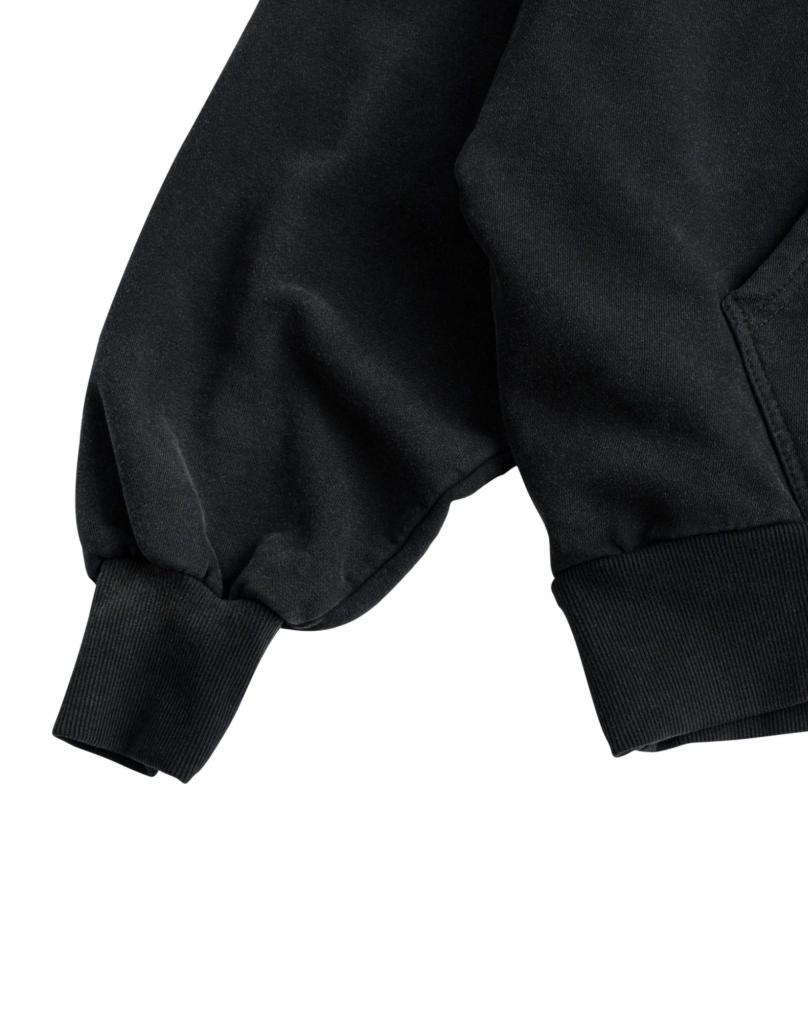 RIVET HALF-ZIP HOODIE / CHARCOAL