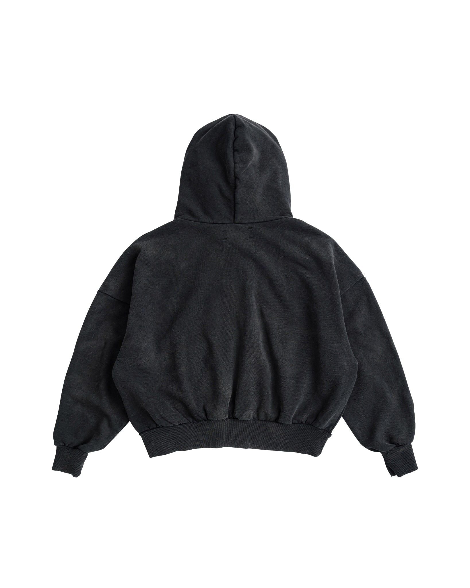 RIVET HALF-ZIP HOODIE / CHARCOAL