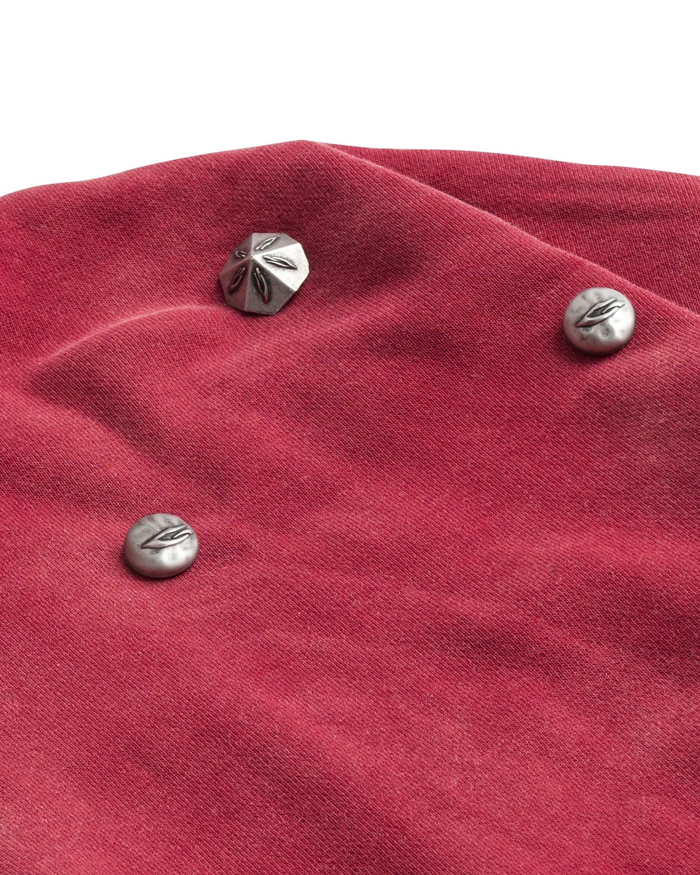 RIVET HALF-ZIP HOODIE / BLOOD