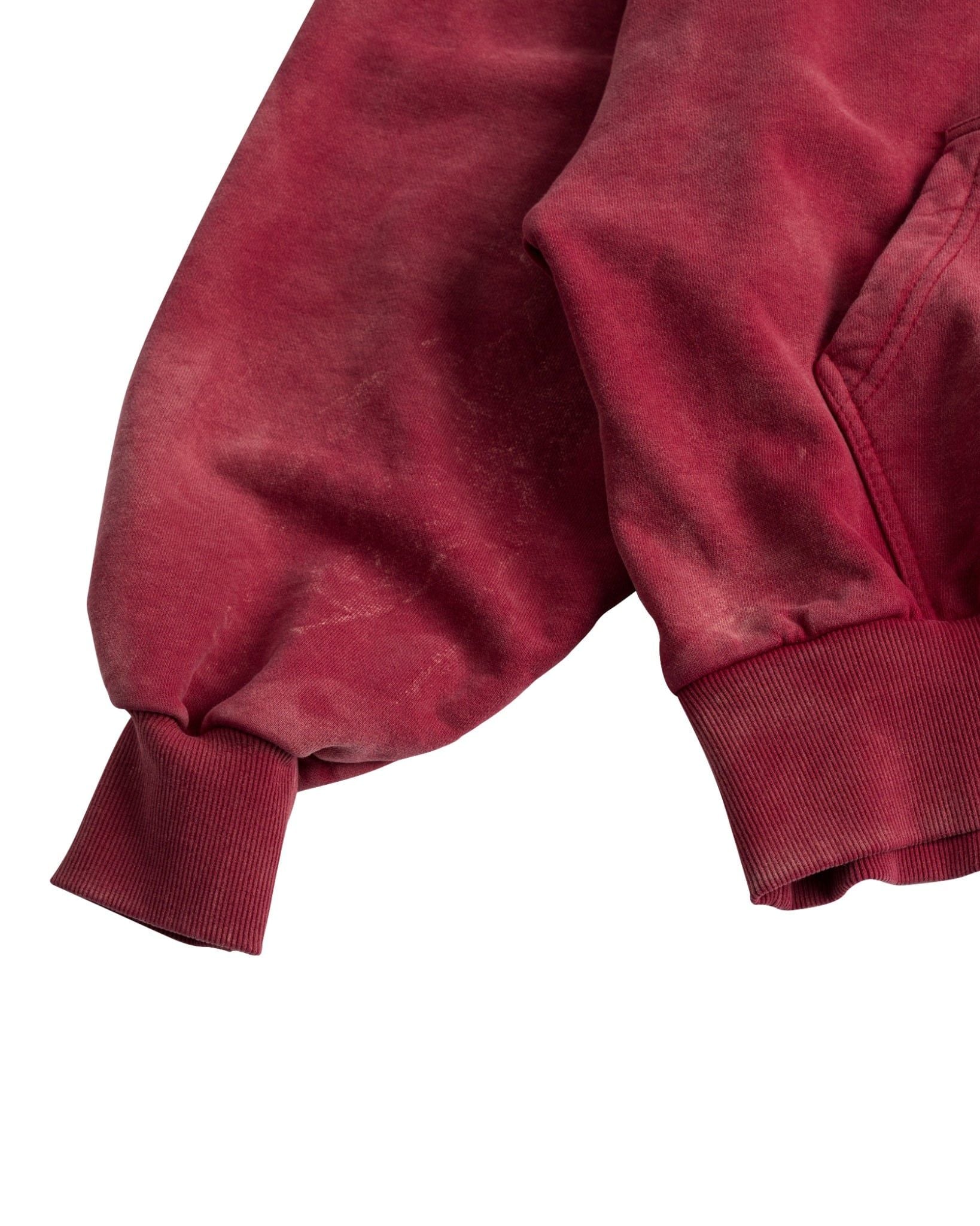 RIVET HALF-ZIP HOODIE / BLOOD