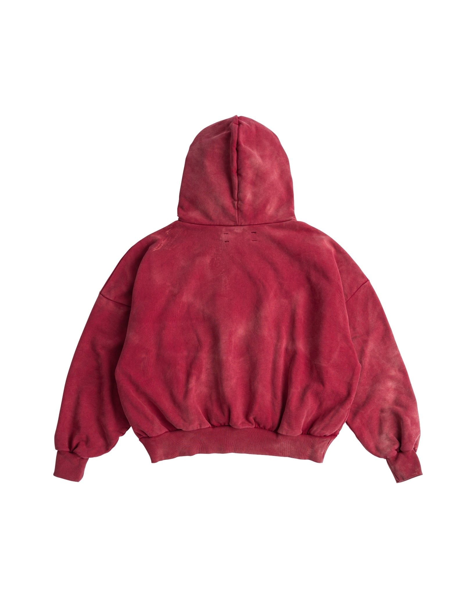 RIVET HALF-ZIP HOODIE / BLOOD