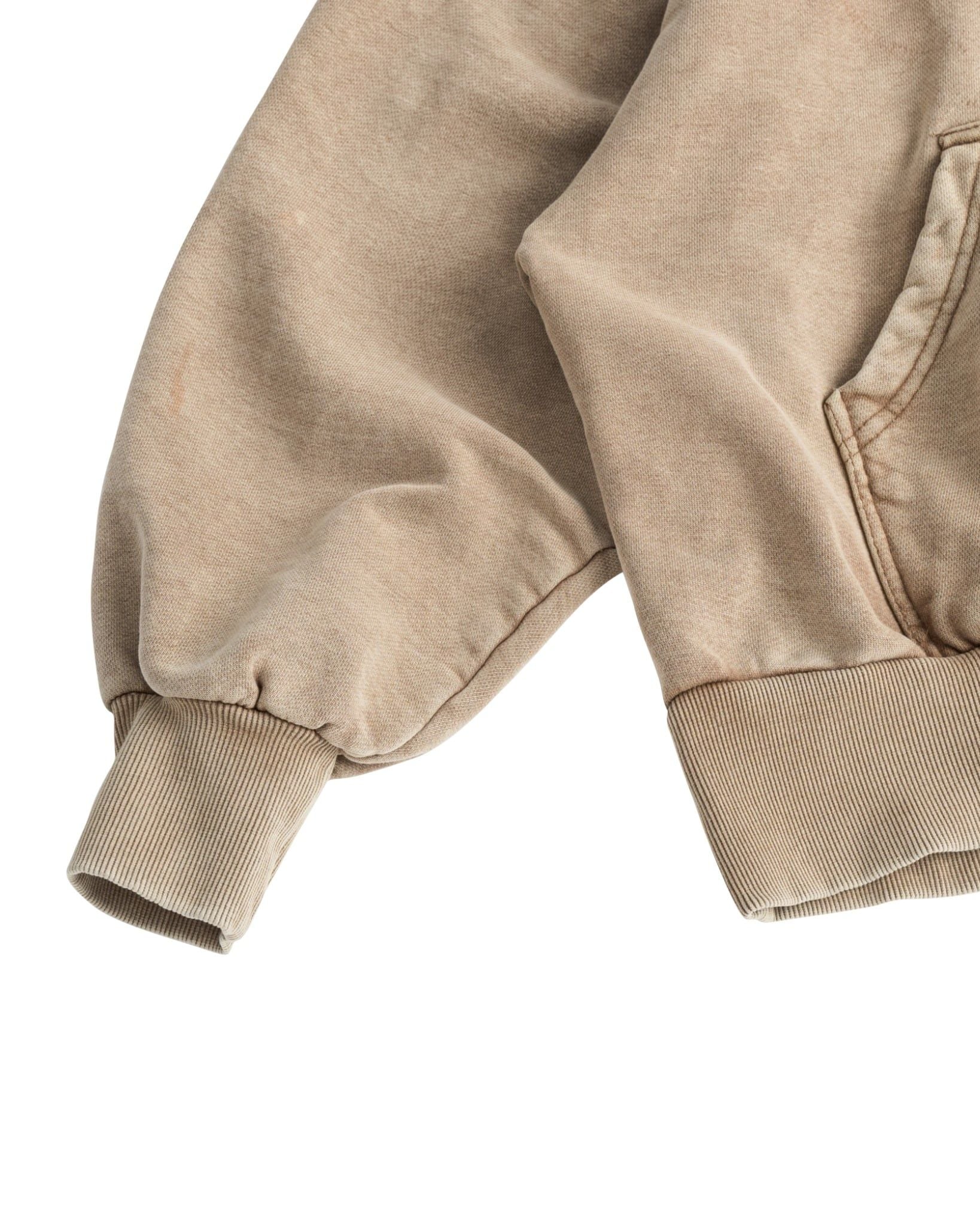 RIVET HALF-ZIP HOODIE / DUST