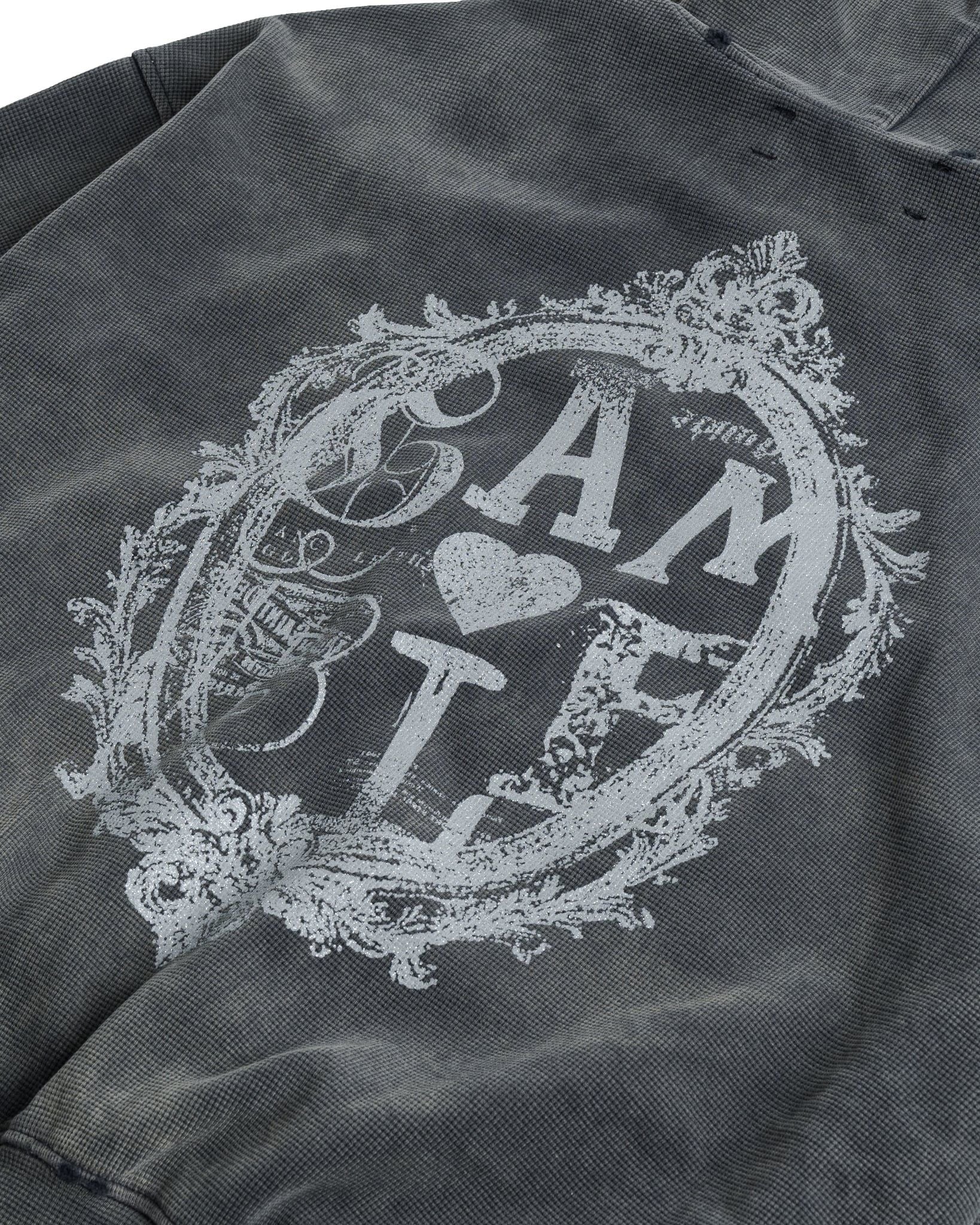 AMOUR ZIP HOODIE / CEMENT