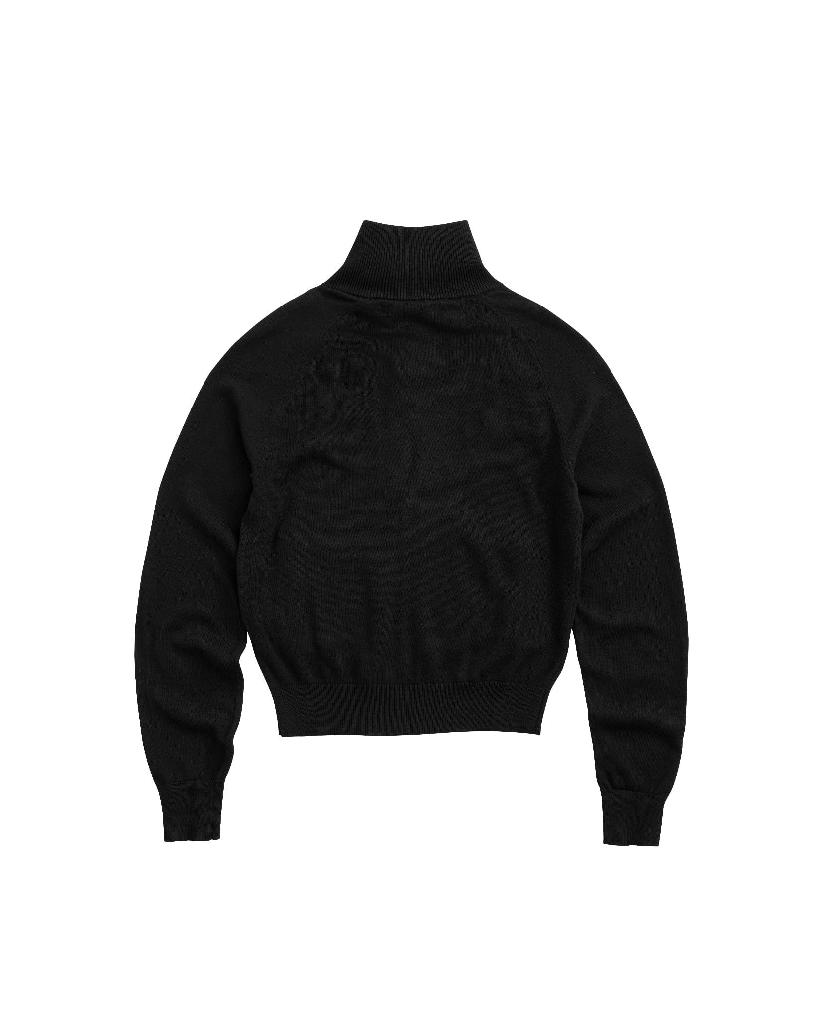 DUAL ZIP KNIT JACKET / BLACK