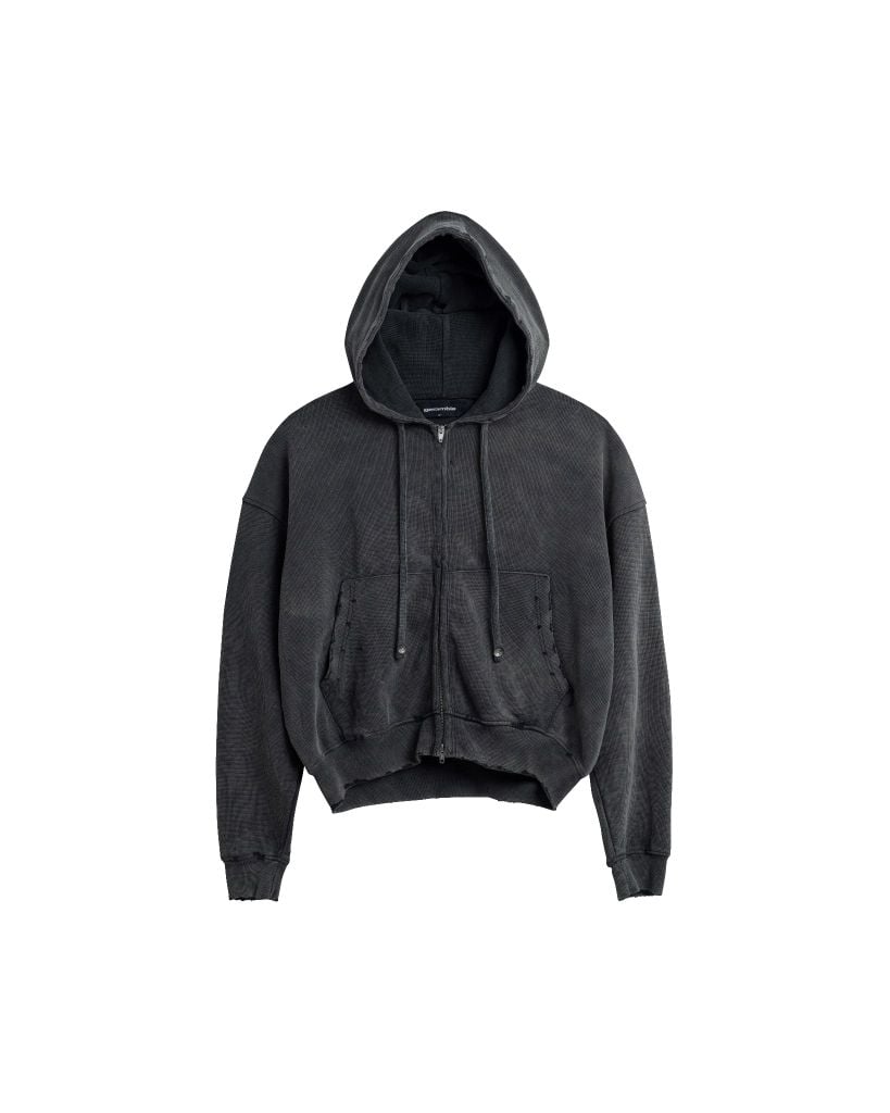 AMOUR ZIP HOODIE / CEMENT