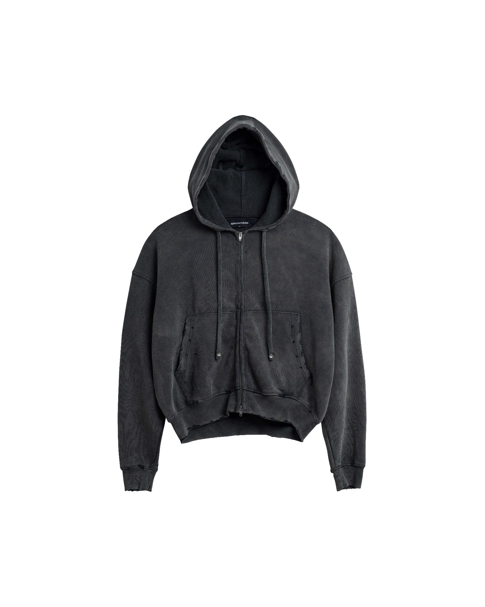 AMOUR ZIP HOODIE / CEMENT