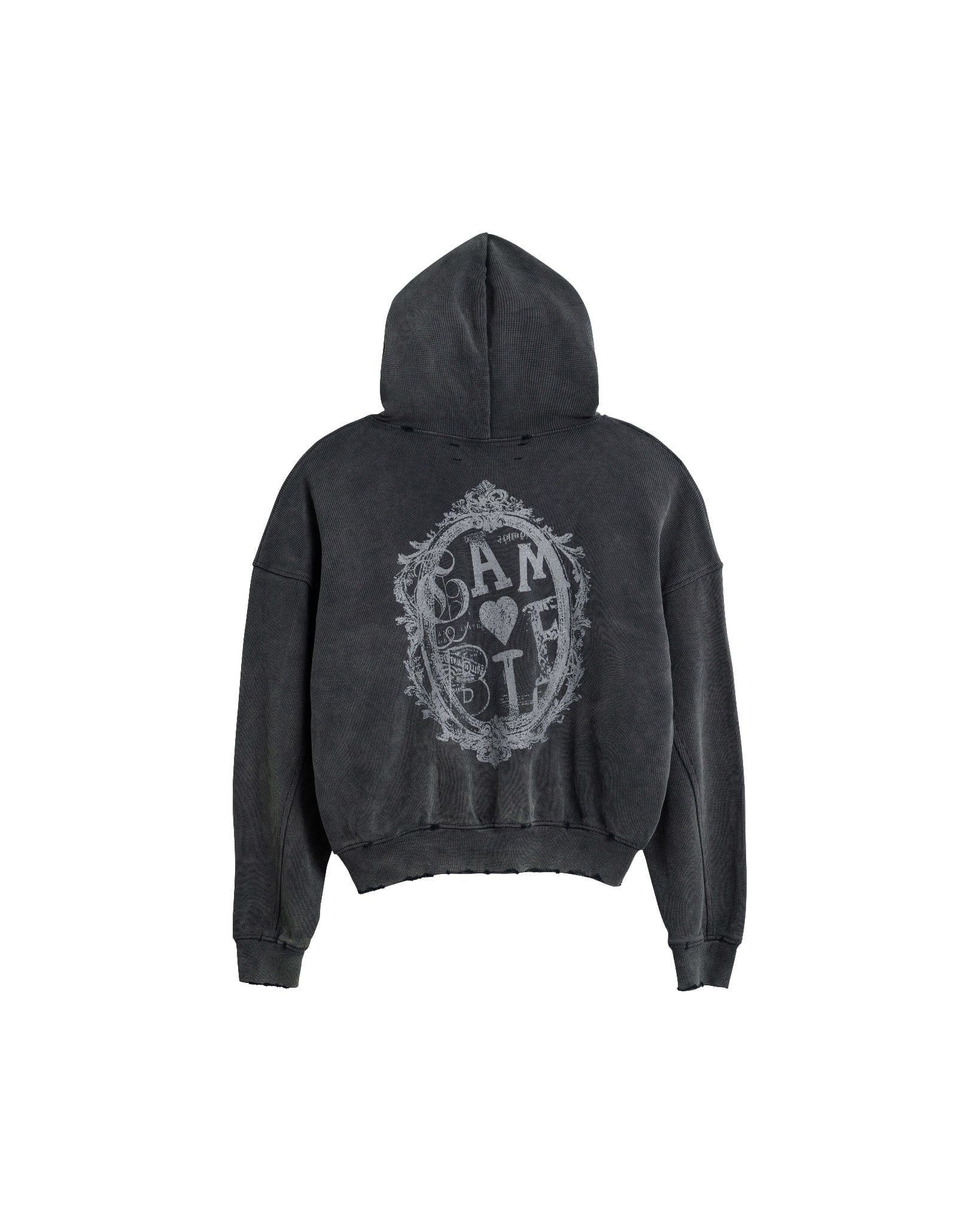 AMOUR ZIP HOODIE / CEMENT