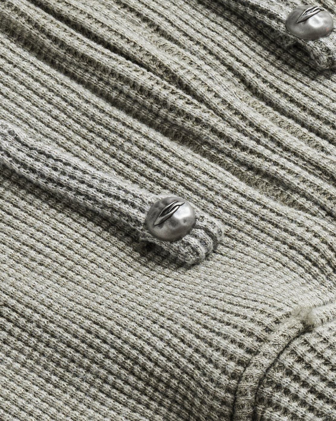 WAFFLE ZIP HOODIE / MOSS