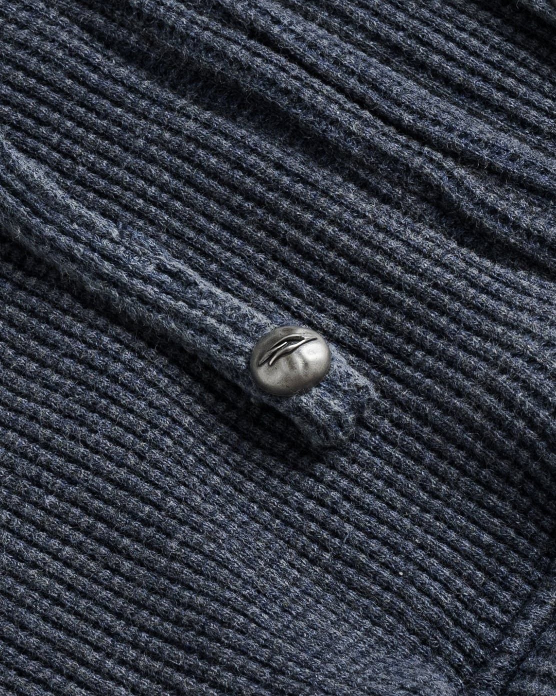 WAFFLE ZIP HOODIE / SLATE