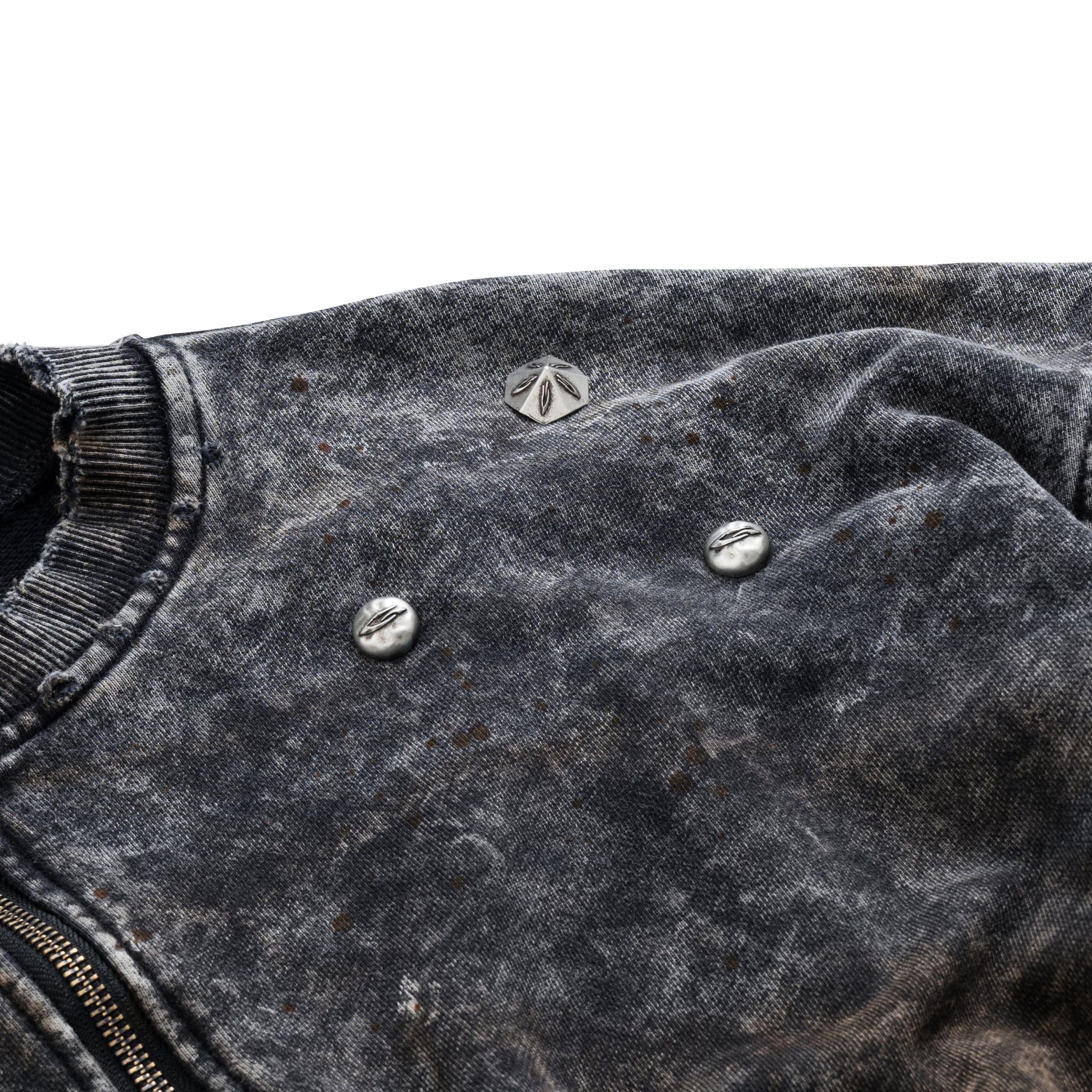 RIVET HALF-ZIP SWEATER / AFTERBURN