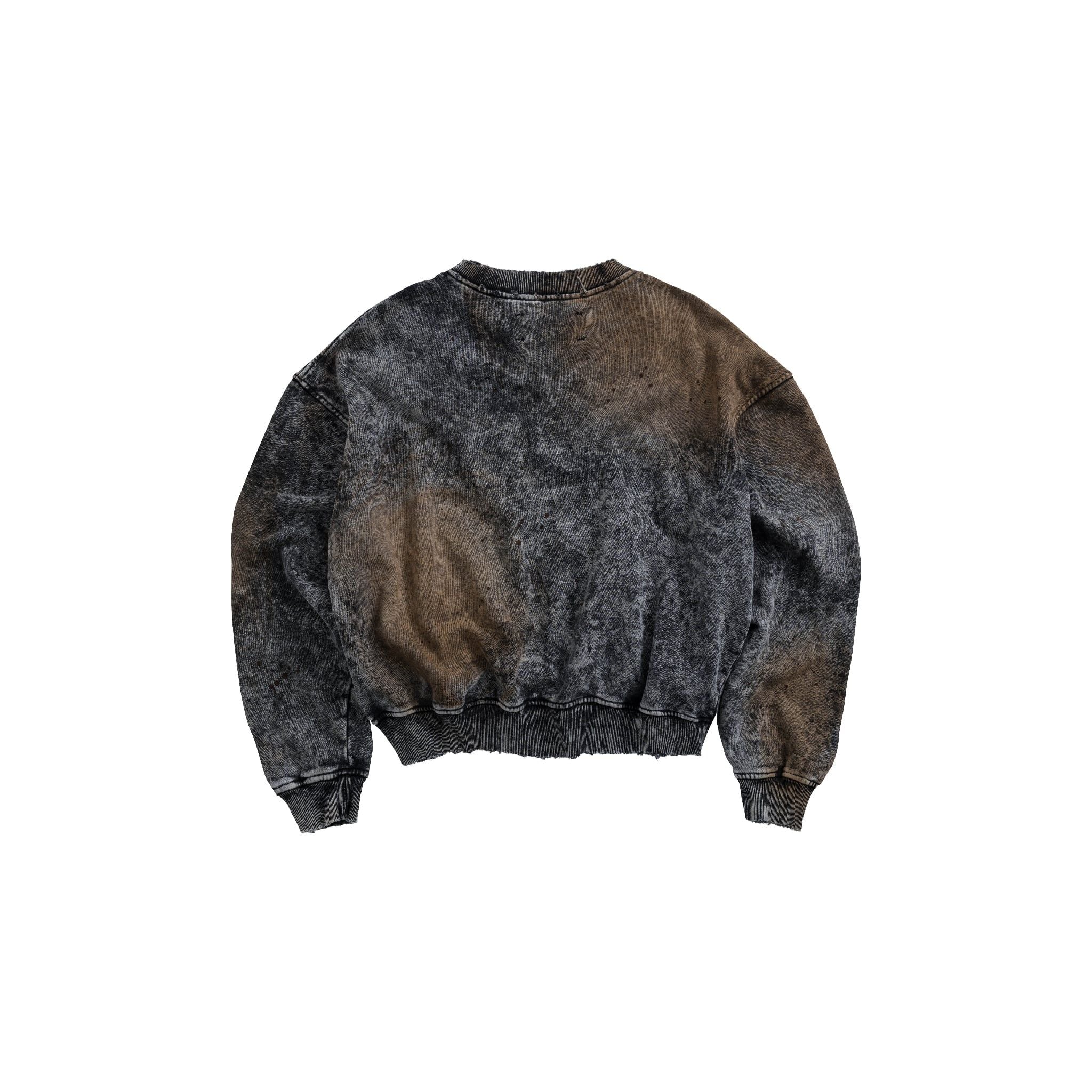 RIVET HALF-ZIP SWEATER / AFTERBURN