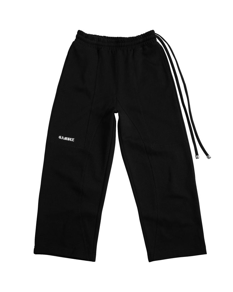 OFFSET SWEATPANTS / BLACK