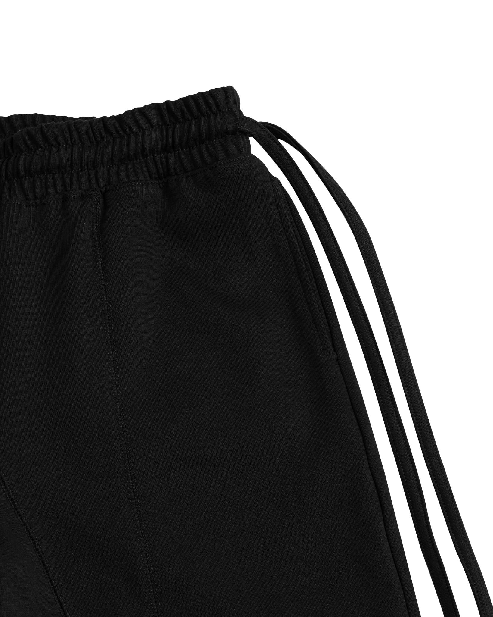 OFFSET SWEATPANTS / BLACK