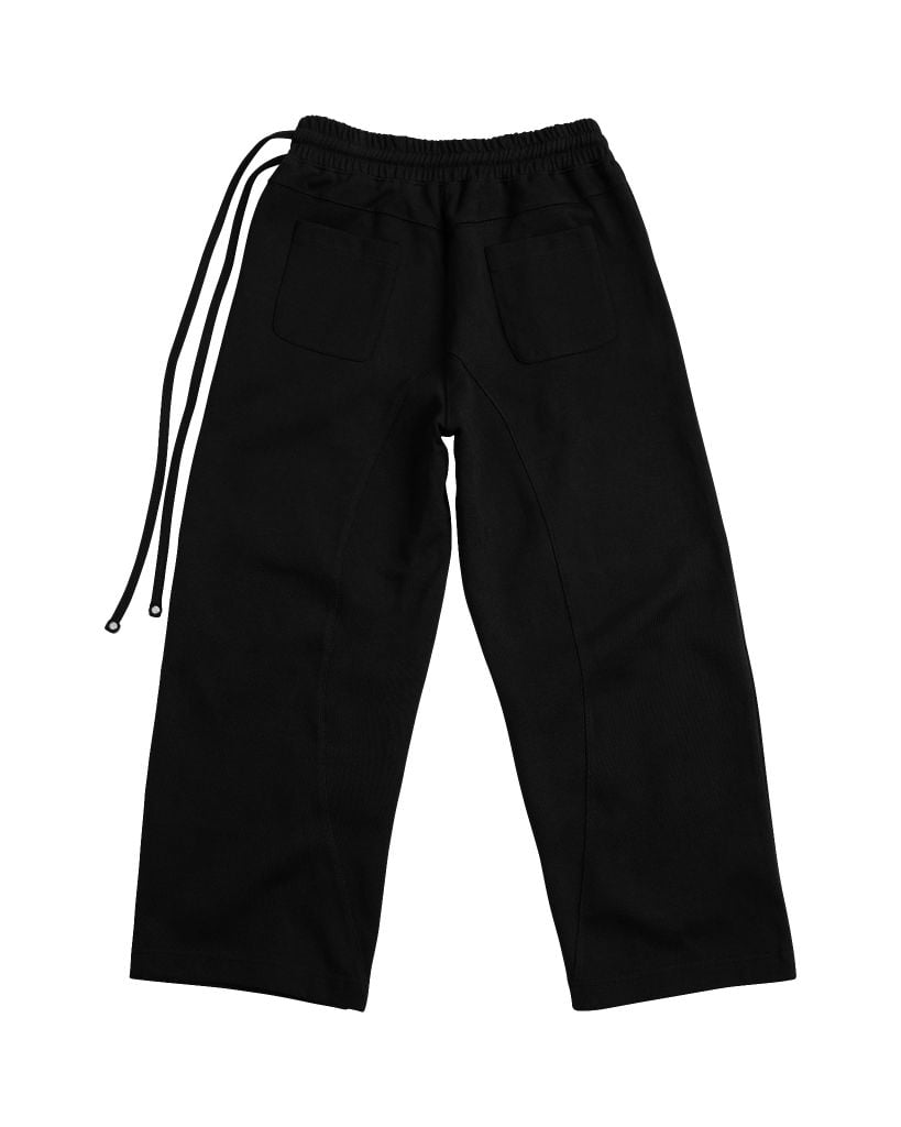 OFFSET SWEATPANTS / BLACK