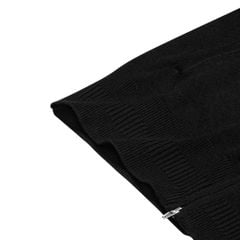 KNIT FULLZIP HOODIE / BLACK