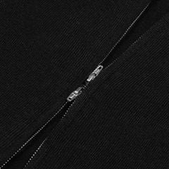 KNIT FULLZIP HOODIE / BLACK