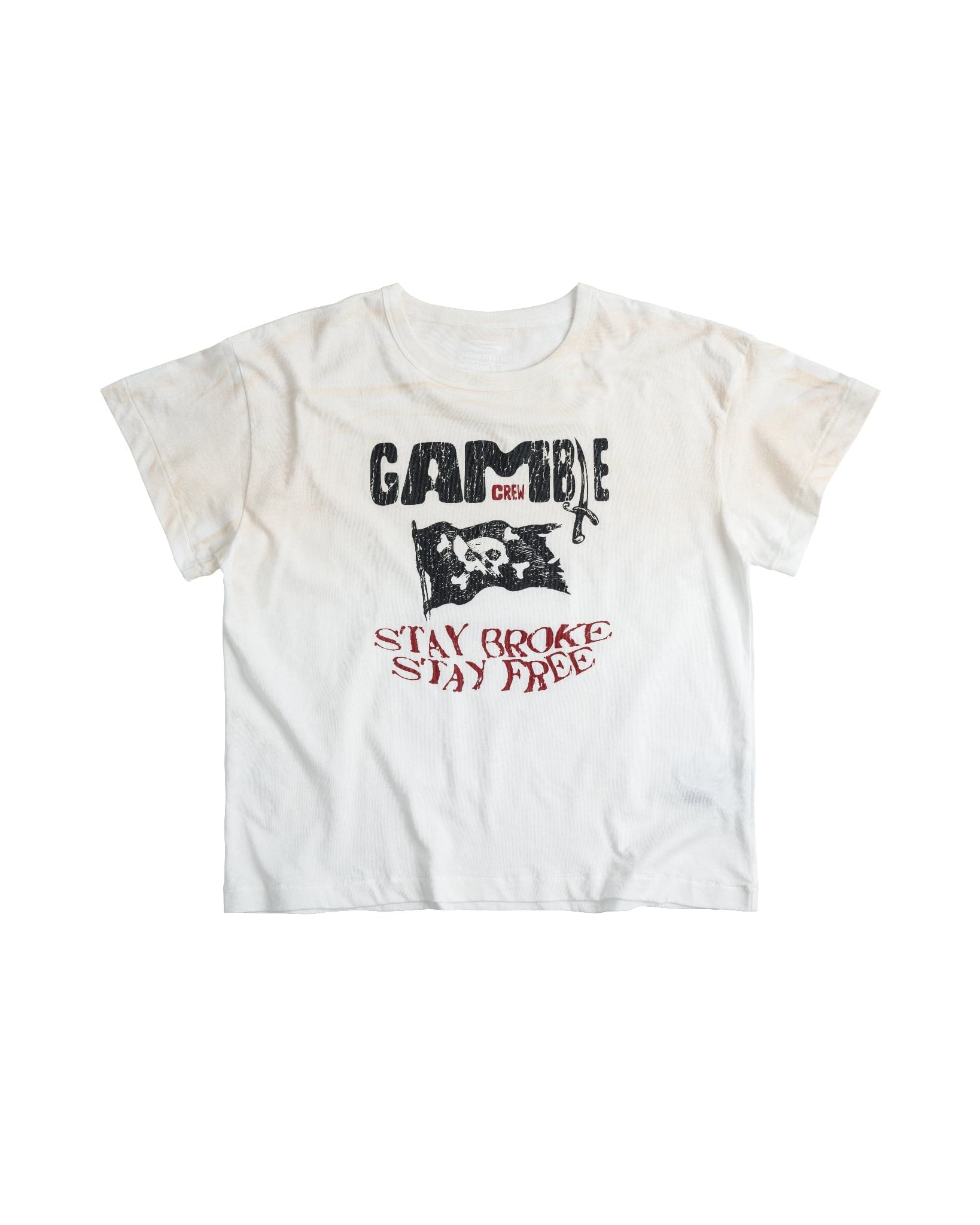 GAMBLE CREW TEE / MILKY